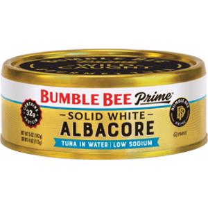 Bumble Bee Prime Solid White Albacore Tuna in Water Low Sodium