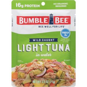 Bumble Bee Wild Caught Light Tuna in Water Pouch