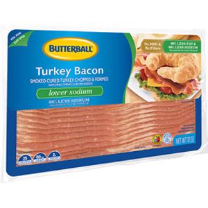 Butterball Lower Sodium Turkey Bacon