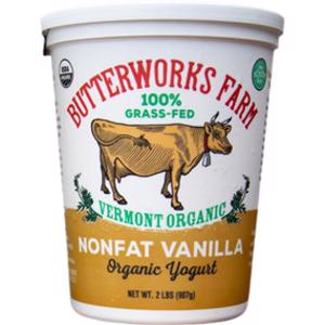 Butterworks Farm Organic Grass-Fed Nonfat Vanilla Yogurt