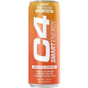 C4 Peach Mango Zero Smart Energy Drink