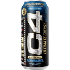 C4 WWE Ruthless Raspberry Zero Ultimate Energy Drink