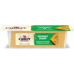 Cabot Creamery Sharp Yellow Cheddar Cheese Cracker Cut