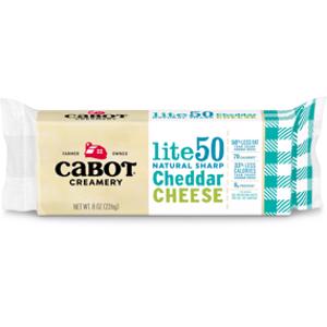Cabot Creamery Lite50 Sharp Cheddar Cheese