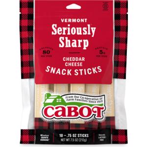 Cabot Seriously Sharp Cheddar Cheese Sticks