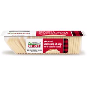 Cabot Seriously Sharp White Cheddar Cheese Cracker Cut