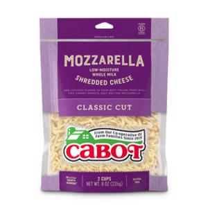 Cabot Shredded Whole Milk Mozzarella Cheese