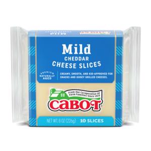 Cabot Sliced Mild Cheddar Cheese