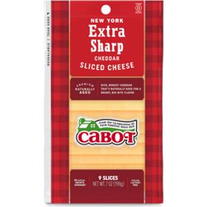 Cabot Sliced New York Extra Sharp Cheddar Cheese