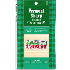 Cabot Sliced Vermont Sharp Cheddar Cheese