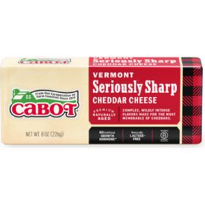 Cabot Vermont Seriously Sharp Cheddar Cheese