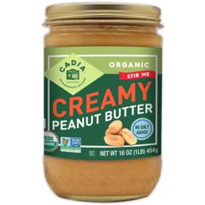 Cadia Organic Creamy No Salt Peanut Butter