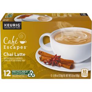 Cafe Escapes Chai Latte K-Cup Pods
