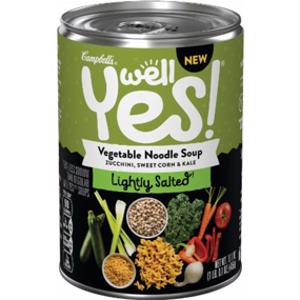 Campbell's Well Yes Lightly Salted Vegetable Noodle Soup