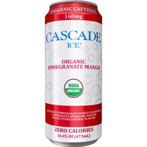 Cascade Ice Organic Pomegranate Mango Caffeinated Sparkling Water