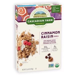 Cascadian Farm Organic Cinnamon Raisin Granola