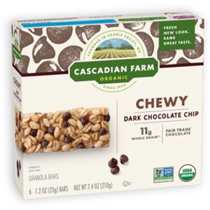 Cascadian Farm Organic Dark Chocolate Chip Chewy Bars
