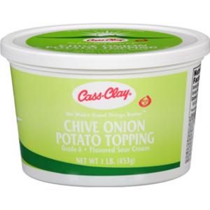 Cass-Clay Chive Onion Potato Topping Sour Cream