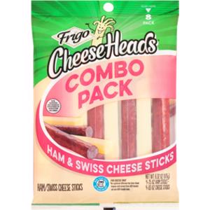 Cheese Heads Ham & Swiss Cheese Sticks Combo Pack