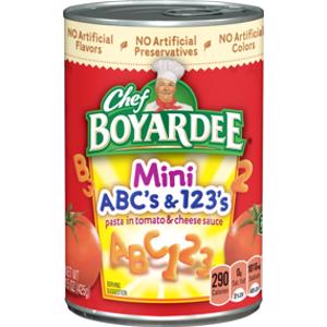 Chef Boyardee Mini ABC's & 123's Pasta