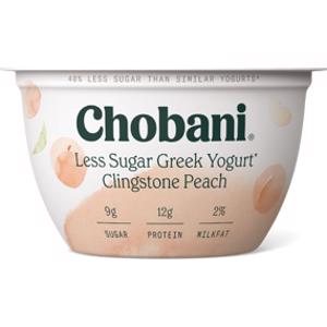 Chobani Less Sugar Clingstone Peach Greek Yogurt