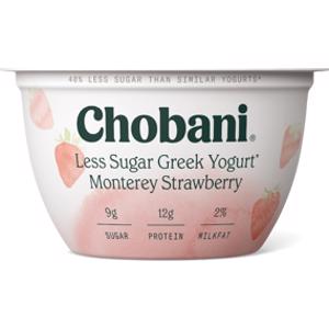 Chobani Less Sugar Monterey Strawberry Greek Yogurt