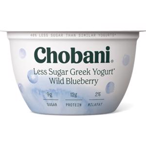 Chobani Less Sugar Wild Blueberry Greek Yogurt