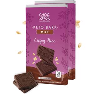 ChocZero Crispy Rice Milk Chocolate Keto Bark