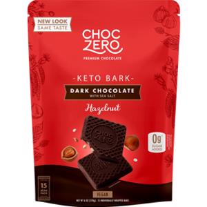 ChocZero Dark Chocolate Hazelnut Keto Bark