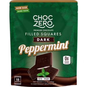 ChocZero Peppermint Filled Dark Chocolate Squares
