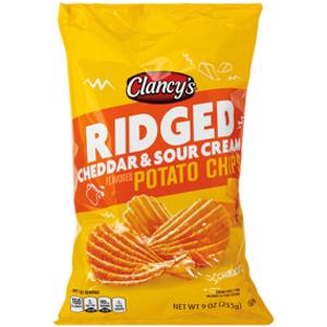 Clancy's Cheddar & Sour Cream Ridged Potato Chip