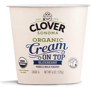 Clover Sonoma Organic Cream On Top Blueberry Yogurt