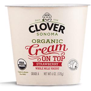 Clover Sonoma Organic Cream On Top Strawberry Yogurt