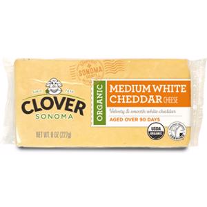 Clover Sonoma Organic Medium White Cheddar Cheese