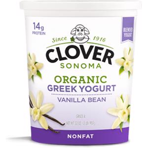 Clover Sonoma Organic Nonfat Vanilla Bean Greek Yogurt