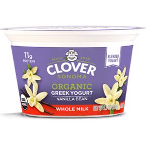 Clover Sonoma Organic Vanilla Bean Greek Yogurt