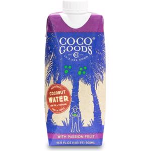 CocoGoods Co Natural Coconut Water w/ Passion Fruit