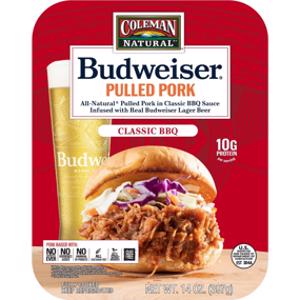 Coleman Natural Budweiser Classic BBQ Pulled Pork