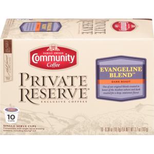 Community Coffee Private Reserve Evangeline Blend Coffee Pods