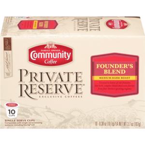 Community Coffee Private Reserve Founders Blend Coffee Pods