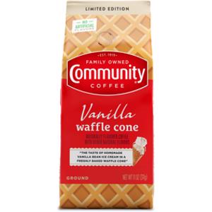 Community Coffee Vanilla Waffle Cone Ground Coffee