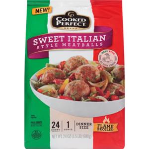 Cooked Perfect Sweet Italian Meatballs