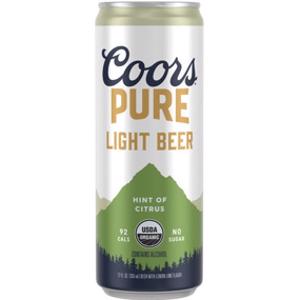 Coors Pure Organic Citrus Light Lager Beer