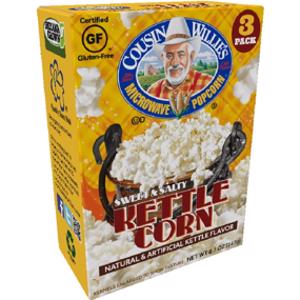 Cousin Willie's Kettle Corn Microwave Popcorn