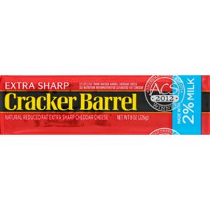 Cracker Barrel Extra Sharp Reduced Fat Cheddar Cheese Chunk