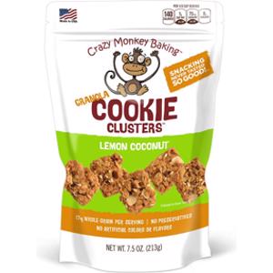 Crazy Monkey Baking Lemon Coconut Granola Cookie Clusters