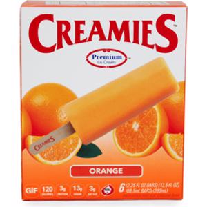 Creamies Orange Ice Cream Bar