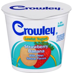 Crowley Low Fat Strawberry Banana Yogurt