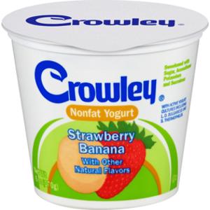 Crowley Nonfat Strawberry Banana Yogurt