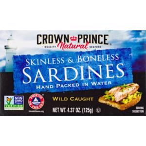 Crown Prince Skinless & Boneless Sardines in Water
